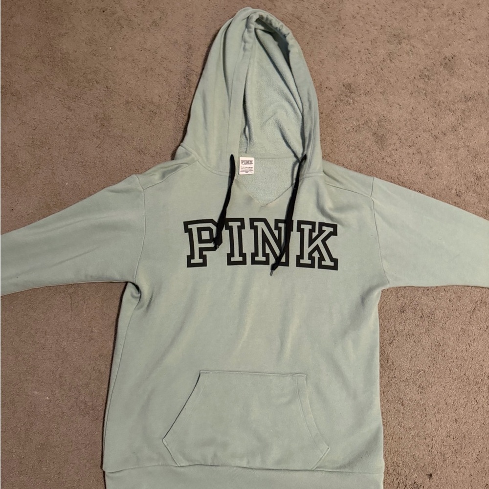 PINK Light Blue Hoodie